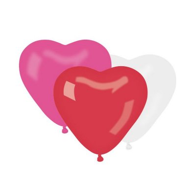 Balloons heart 16cm Party mix (100pcs) - cr6_80.jpg