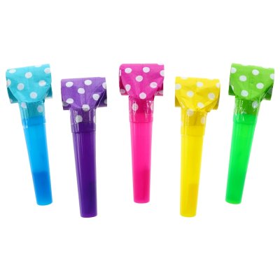 Party blower set, polka dots, 5 pcs