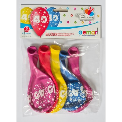 Balloons GS110 number "40" - 5pcs - č 40.jpg