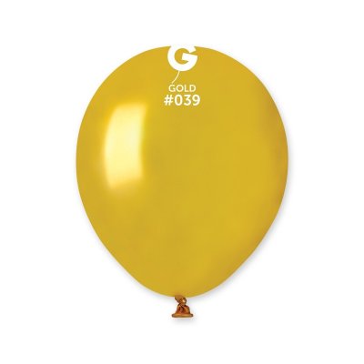 Balloons 13cm/5" #039 Metallic Gold (100pcs) - gold.jpg