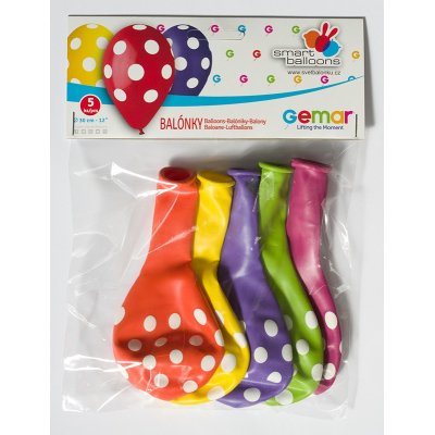 Balloons GS110 Polka dots - 5pcs - puntíky.jpg