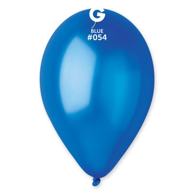 Balloons 26cm/10" #054 Metallic Blue (100pcs) - GM90_54_O.jpg