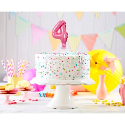 Cake foil balloon 5" number 4, pink - pink 4 a.jpg
