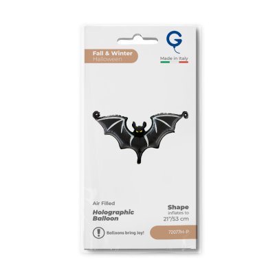 Bat 21"/53cm foil balloon LINK - 72077h-p-b.jpg