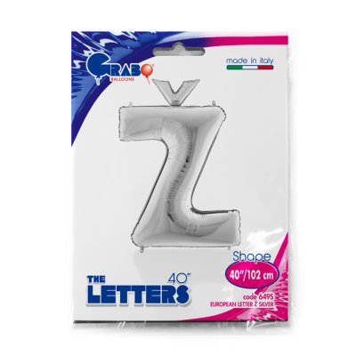 Letter Ž Silver (102cm, 40") foil balloon - 649S-P-Packaged.jpg