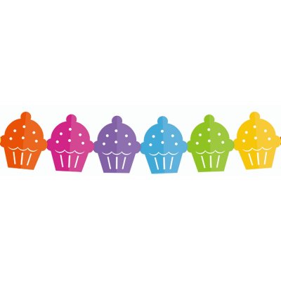 Paper garland "Colourful cupcakes", 360x15.1x18cm - pf-gpkb 2.jpg