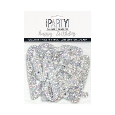 Garland - Glittering Happy Birthday, 2,75 ft. - banner-happy-birthday-srebrny-brokatowy-dwuczesc1.jpg