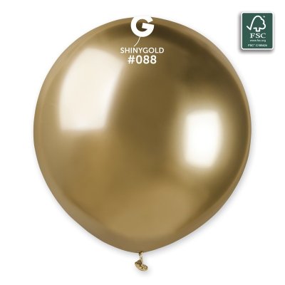 Balloons 48cm/19" #088 Shiny Gold (25pcs) - 100-fsc-certified-nrl-balloons-shiny-gold.jpg