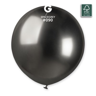 Balloons 48cm/19" #090 Shiny Space Grey (25pcs) - 100-fsc-certified-nrl-balloons-shiny-space-grey.jpg