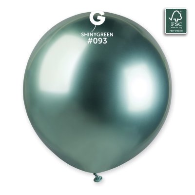 Balloons 48cm/19" #093 Shiny Green (25pcs) - 100-fsc-certified-nrl-balloons-shiny-green.jpg