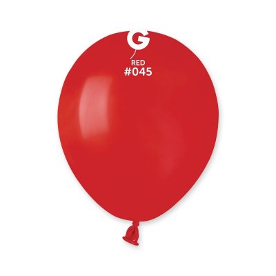 Balloons 13cm/5" #045 Pastel Red (100pcs) - red.jpg