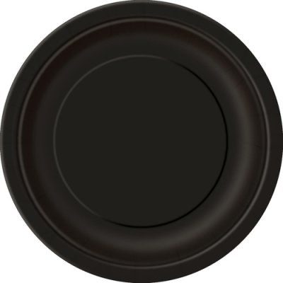 ECO paper plates - Black 23cm, 8 pcs