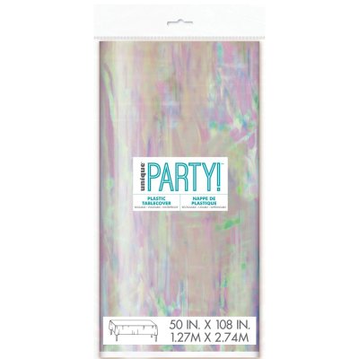 Plastic Tablecloth - Iridescent, 54"x84"