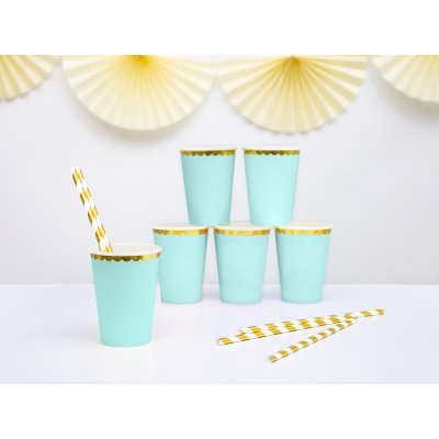 ECO paper cups - Menthol with gold edges (6pcs) - big_KPP16-103_05_S.jpg