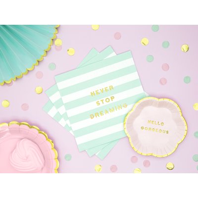 Paper napkins - Mint (33x33cm) 20pcs - big_SP33-67-103_03_S.jpg