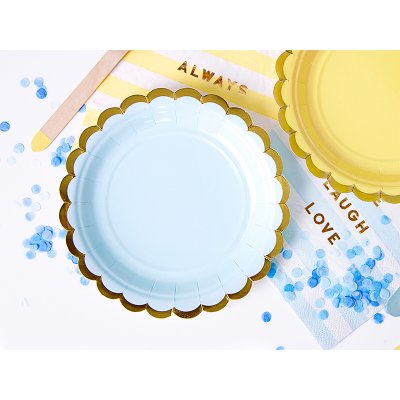Paper Plate - Light blue (18cm) 6pcs - big_TPP16-001J_02_S.jpg