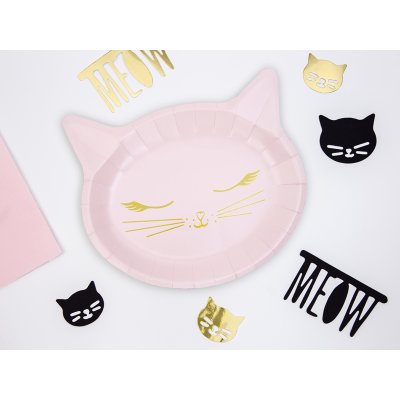 Paper plate - Cute Cat (22x20cm) 6pcs - big_TPP42_02_S.jpg