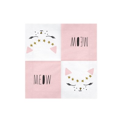 Paper napkins - Kitty (33x33cm) 20pcs - big_SP33-50_02_S.jpg