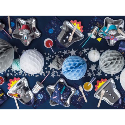 Paper plate - Star silver (23cm) 6pcs - stThumbnailPlugin.php.jpg