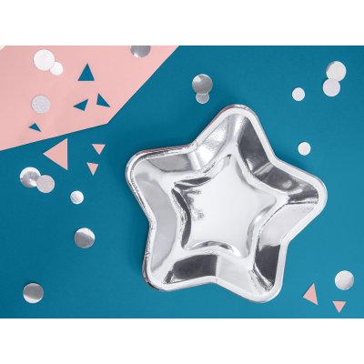 Paper plate - Star silver (23cm) 6pcs - big_TPP34-018ME_06_S.jpg