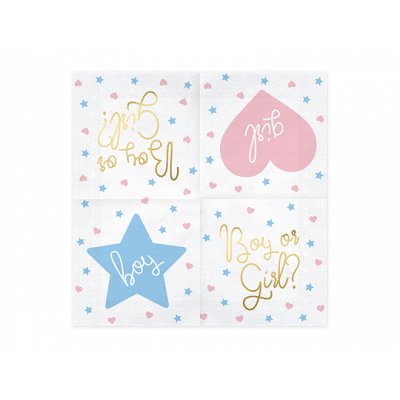 Paper napkins - Boy or Girl? (33x33cm) 20pcs - large_SP33-78_02_S.jpg