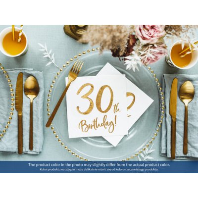 Paper napkins - 30th birthday (33x33cm) 20pcs - large_SP33-77-30-008_05_S.jpg