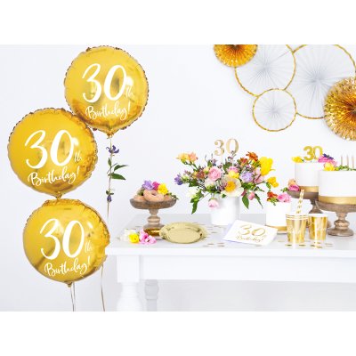 Paper napkins - 30th birthday (33x33cm) 20pcs - big_SP33-77-30-008_04_S.jpg
