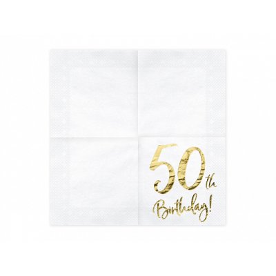 Paper napkins - 50th birthday (33x33cm) 20pcs - stThumbnailPlugin.php.jpg