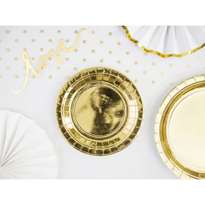 Paper Plate - Metallic gold (18cm) 6pcs - big_TPP57-019ME_02_S.jpg