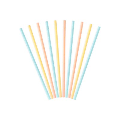 Paper straws - pastel color mix, 10 pcs - big_SPP10_02_S.jpg