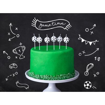 Cake candle - Soccer Balls (2,5cm) 6pcs - large_SCS-2_02_S.jpg