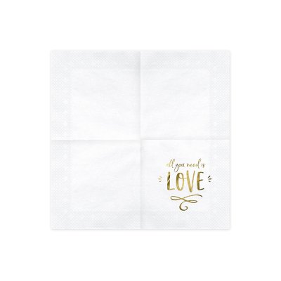 Paper napkins - All you need is love (33x33cm) 20pcs - big_SP33-75-008-019_02_S.jpg