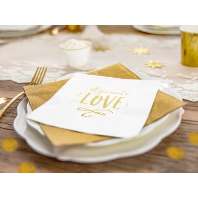 Paper napkins - All you need is love (33x33cm) 20pcs - big_SP33-75-008-019_03_S.jpg