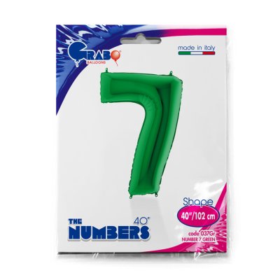 Number 7 Green (102cm,40") foil balloon - 037Gr-P-Packaged.jpg