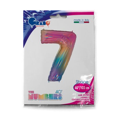Number 7 Rainbow (102cm,40") foil balloon - 817RH-P-Packaged.jpg