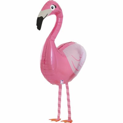 Walking Flamingo (84cm,33") foil balloon - 18103-P-Balloon-Friends-Flamingo.jpg