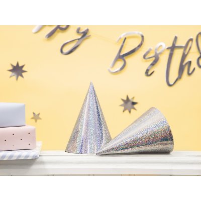 Hat - Shiny holographic party, 6pcs - big_CZAP6-018_02_S.jpg