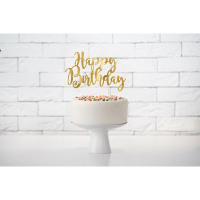 Happy Birthday cake decoration - gold (22,5cm) - stThumbnailPlugin2.php.jpg