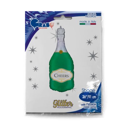 Cheers Bottle (91cm,36") foil balloon - 72028GH-P-Packaged.jpg