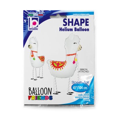 Walking llama 41"/104cm inflatable foil balloon - 18104-P.jpg