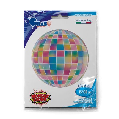 Party Disco Ball 4D (38cm,15") foil balloon - G74008-P.jpg