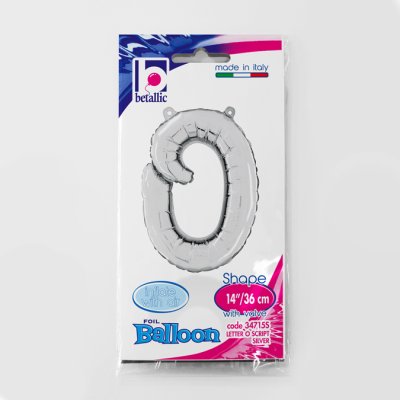 Letter script O Silver (35cm,14") foil balloon - 34715S.jpg