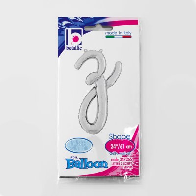 Letter script Z Silver (35cm,14") foil balloon - 34726S.jpg