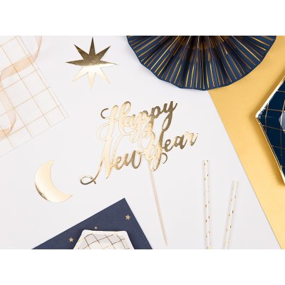 Cake topper - Happy New Year, gold, 24 cm - big_KPT32-019M_04_S.jpg