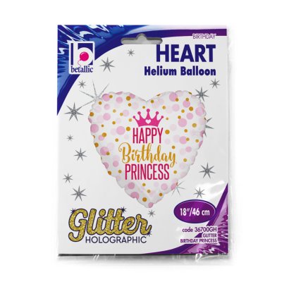 Glitter Birthday Princess (46cm,18") foil balloon - 36700GH.jpg