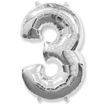 Number 3 Silver (102cm, 40") Flex Single Pack