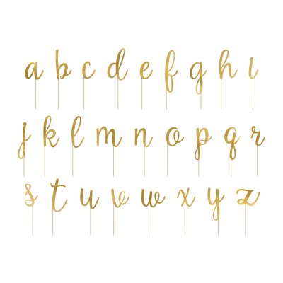 Cake Toppers - Alphabet, gold, 53pcs - KPT38-019M_02_H.jpg