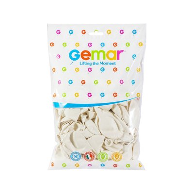 Balloons 26cm/10" #029 Metallic White (100pcs) - GM90 29-.jpg