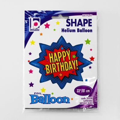 Comic Happy Birthday (81cm,32") foil balloon - 35558.jpg