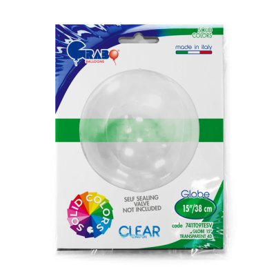 Globe - Transparent 4D (38cm,15") foil balloon - 741T09TESV-P.jpg